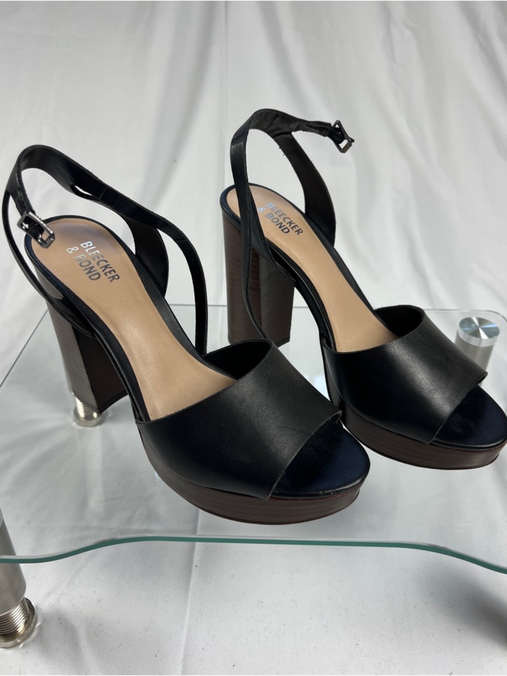 Bleecker & Bond Platform Block Heels Size 7